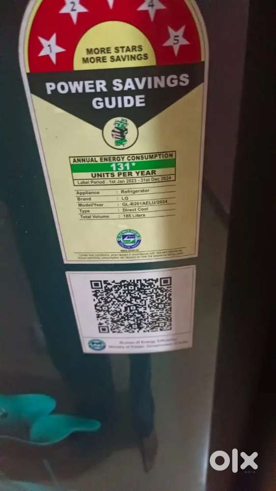 Lg refrigerator 5 star. Urgent sale