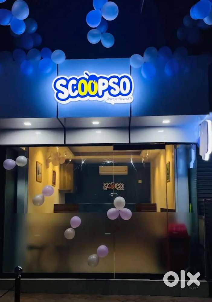 Running ice cream shop for sale