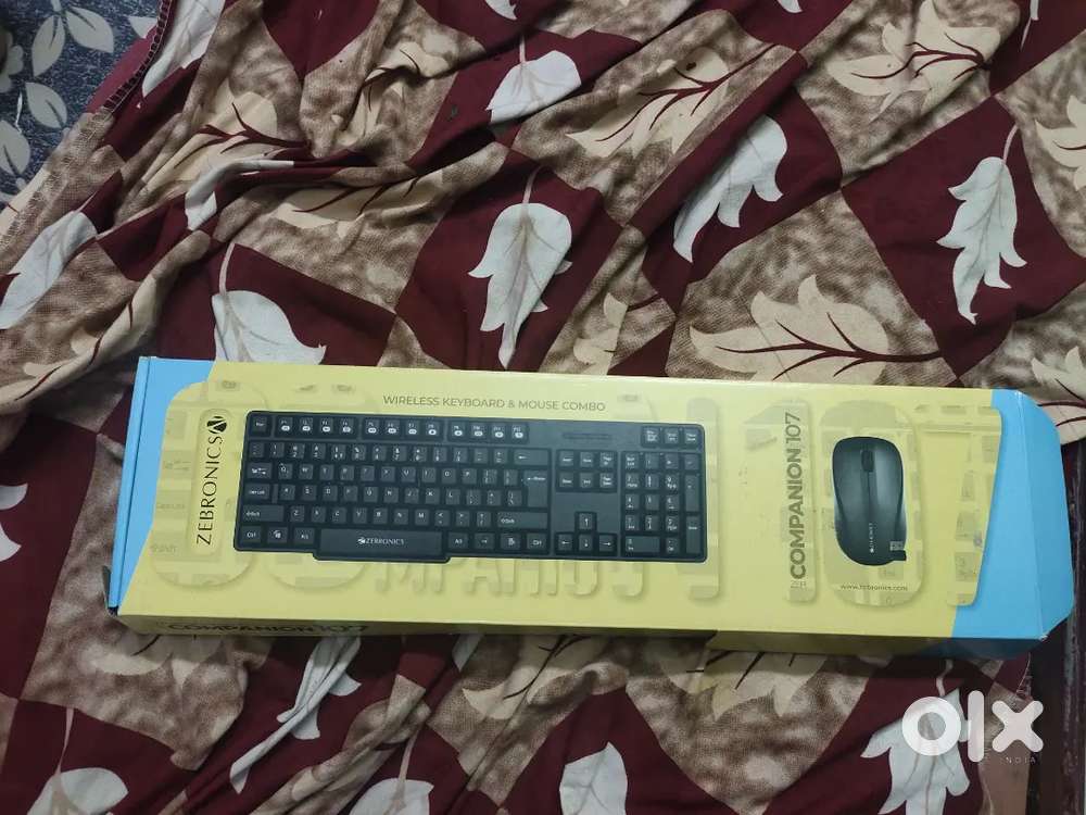 Zebronics brand  wireless keyboard and wireless mouse sealed pack