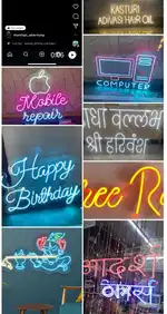custmised Neon sign board started @549