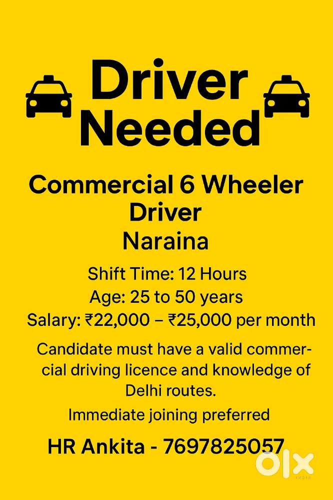 Commercial 6 Wheeler Driver