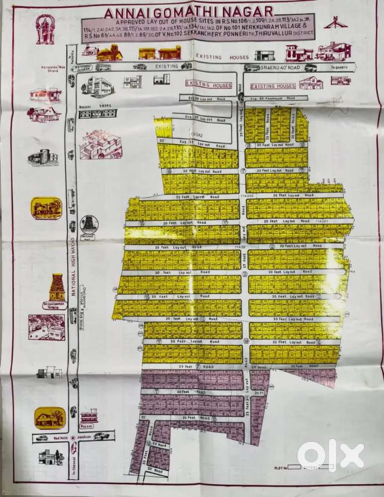 Plot for sale - 1200 sqft PATA Land near Karanodai