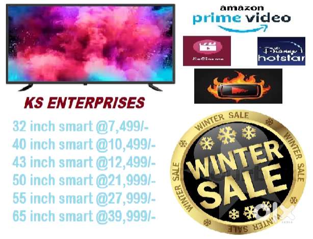 WINTER SUPER OFFER 43 INCHES  SMART, 4K UHD LED TV IN 12,499 ONLY.