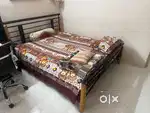 Godrej queen size cot without matress and pillows