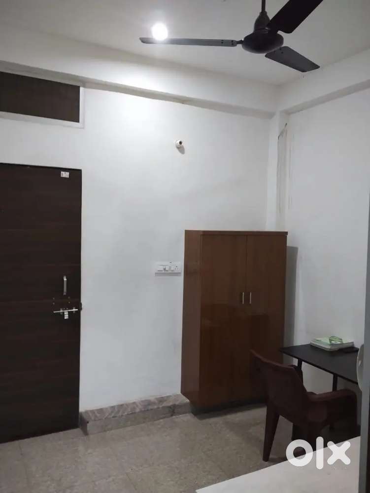 Newly built single room washroom, bed, fan, light, almirah included