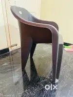 Black plastic chair