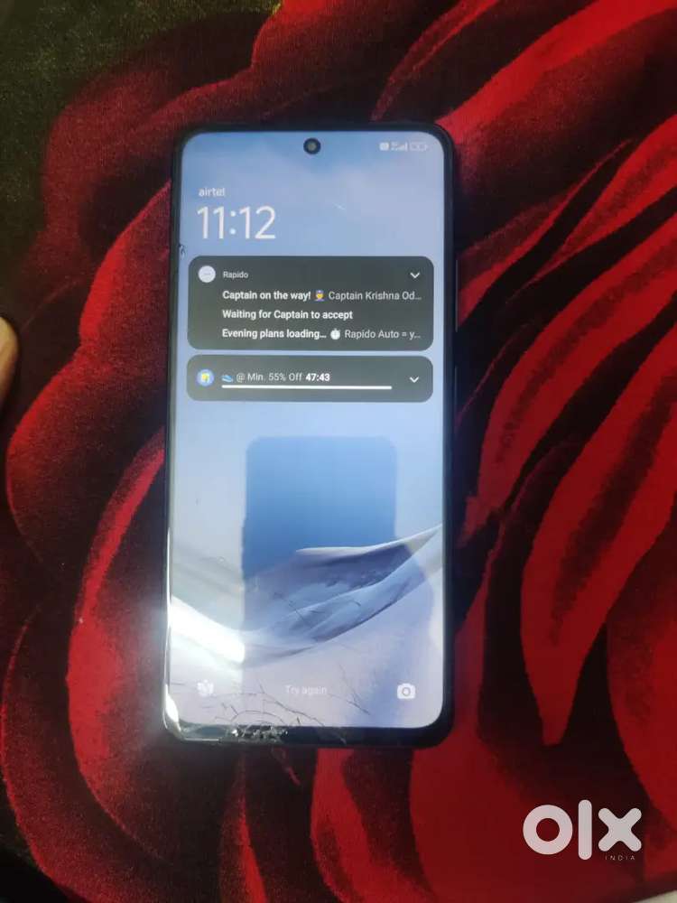 Redmi note11T 6ram 128gb Good condition screen demege