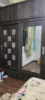 Sliding wardrobe with upper loft