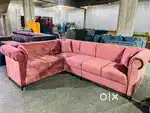 Brand new L shape Sofa with baby pink colour in Starf Furniture