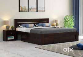 Bumper offer buy new double bed wit box -6990/-EMI available