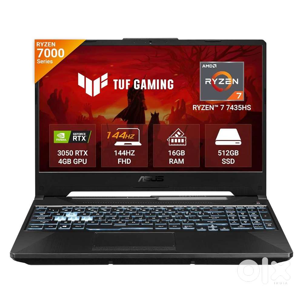 ASUS TUF Gaming A15, AMD Ryzen 7 7435HS NVIDIA RTX 3050  Gaming Laptop