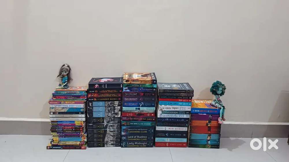 Novels Harry potter, Collins, Holy black, Cassandra Clare, Vicor etc