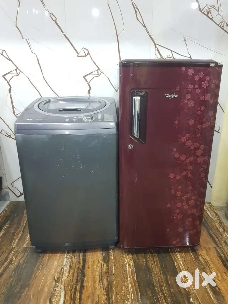 Whirlpool single door refrigerator and ifb top load washing machine $