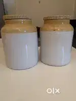 Ceramic pickle jars (2.5kg each) set of two