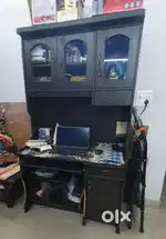 Wooden computer table