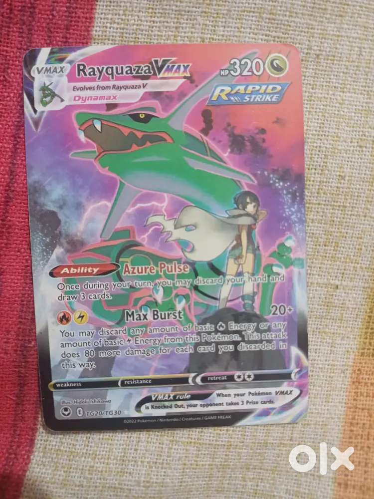 Pokemon card vmax rayquare for sell