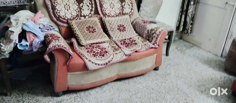 Seven seater sofa and centre table