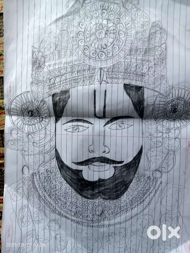 Shree shyam baba drawing