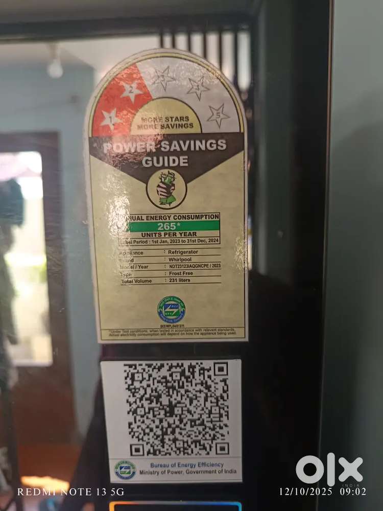 Double door fridge