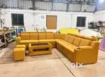 L SHAPE SOFA set with comfortable headrest and back daimond stching