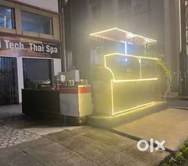 Whole setup for fast food and Dosa , Steel counter, Wooden counter