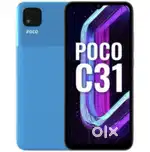 Poco c31 4G phone dual sim 4GB ram