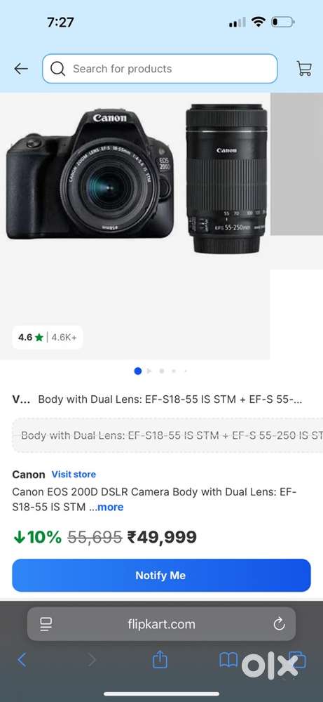 Canon 200D with minimal use