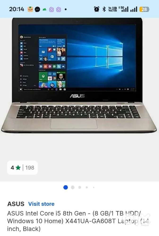 Asus i5 8th Gen Laptop -8GB/1TB -Good condition