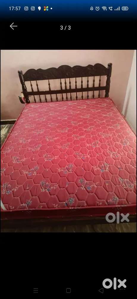 Family cot and mattress (kurl) less used