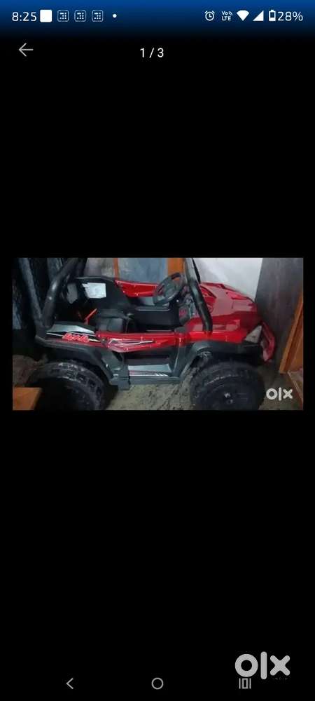 Toy Jeep car battery 1 year 7months old