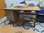 Wooden desk /study table/computer table with metal drawers