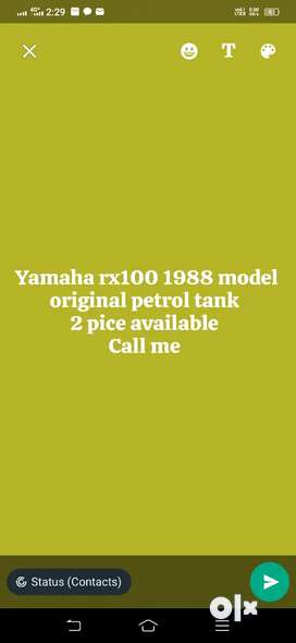 Yamaha RX100 petrol orginal tank available