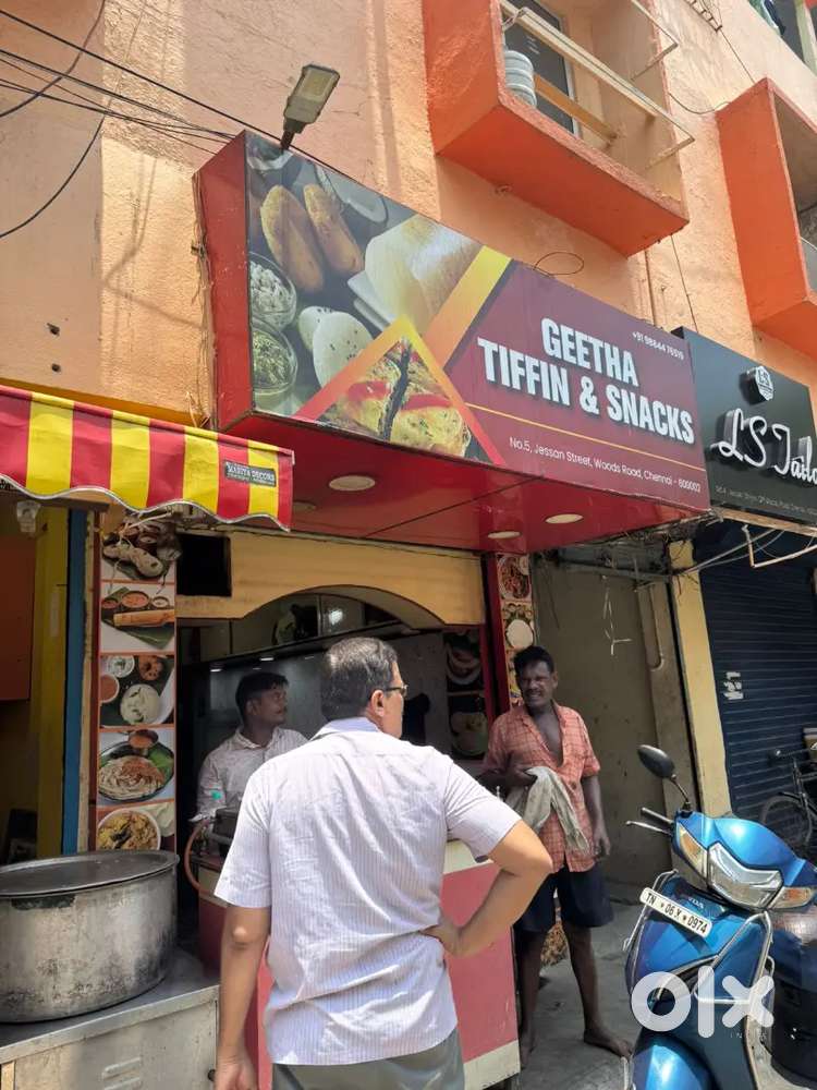 In good location a tea and tiffin