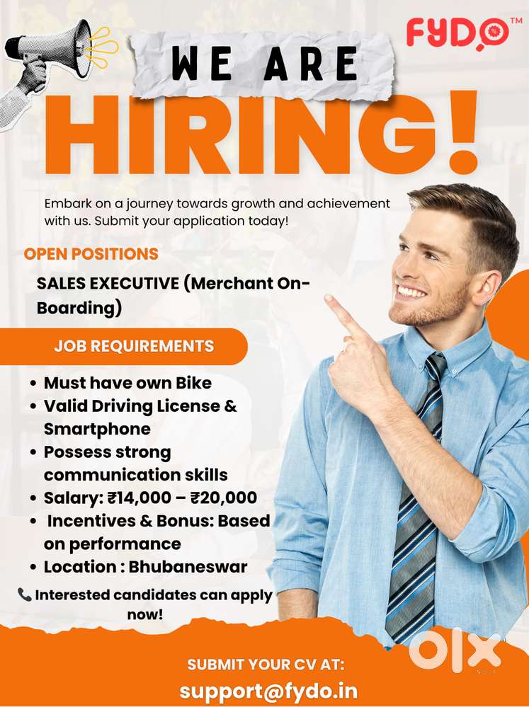 SALES EXECUTIVE (Merchant On-Boarding)