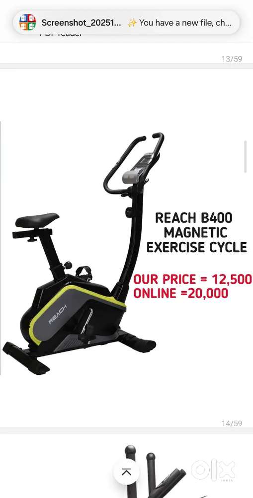 Exercise cycle magnetic new box pack piece [ PERFECT GYM EQUIPMENTS]