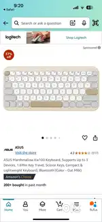 Asus Marshmallow Kw100 bluetooth keyboard