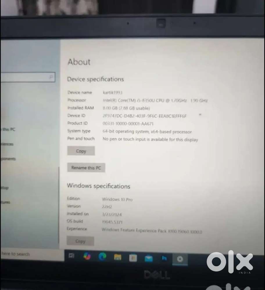 Dell latitude  5490