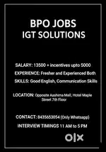 Fixed salary & Incentives upto 5000