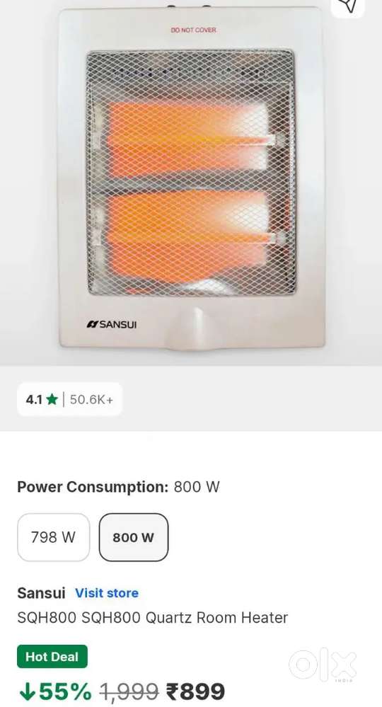 Sansui SQH800 SQH800 Quartz Room Heater