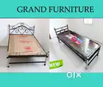 STEEL COT SALE SUPER FANCY BED NEW Double and Queen size  JWER