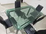 Glass dining table