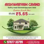 Own your dream plot at Aishwaryam Grand, Ganeshapuram