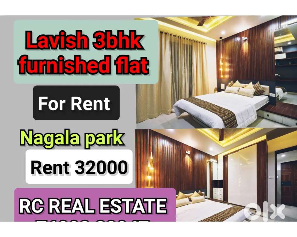 Fully furnished 3bhk flat for rent in nagala park Rent 32000
