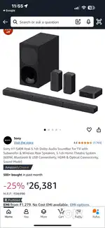 Sony home theater ht-s40r 600watts