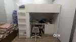 IKEA Bunkbed with study table, chair and storage for kids