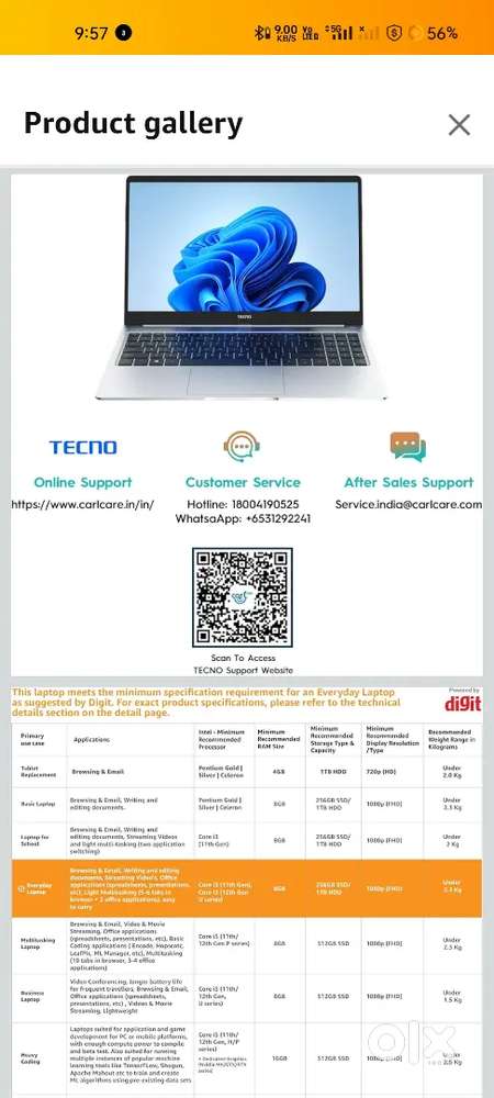 TECNO MEGABOOK Laptop