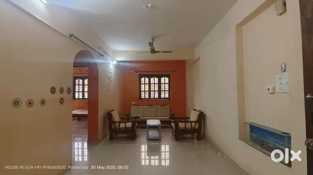 Rental Unfurnished 1BHK flat in Sapana Park Ponda Goa