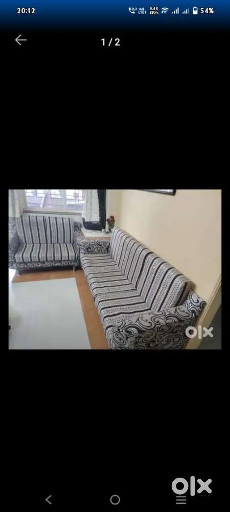 L Size sofa with new sofa covers