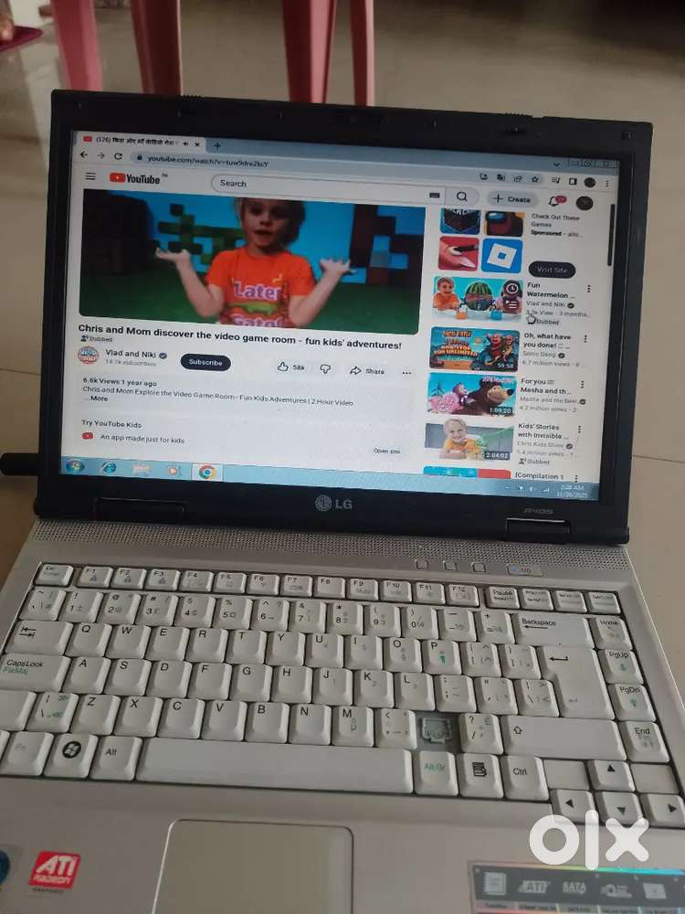 LG laptop windows 7 runing condition battery  0% hai