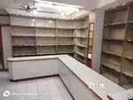 Shop rack and cash counter